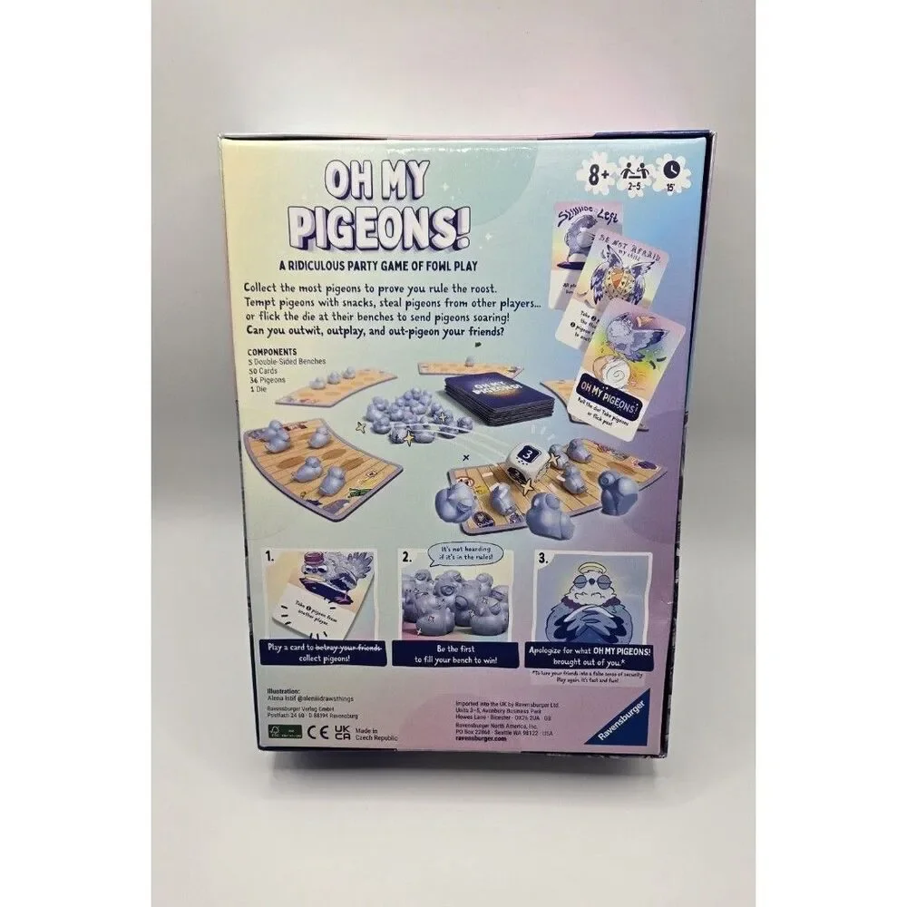 Ravensburger Oh My Pigeons - Game Night and Party Board Games for Families